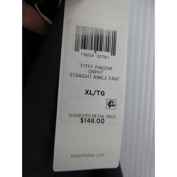 Eileen Fisher Pants XL Wide Leg Straight Ankle Lyocell Pull On NEW - Picture 9 of 11